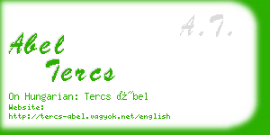 abel tercs business card